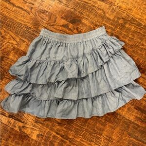Lucchese  Blue Ruffled Skirt